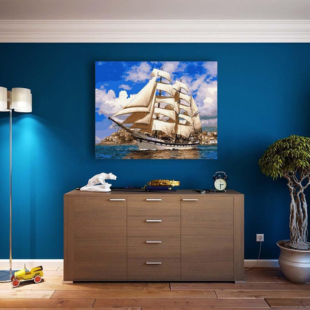 Auf vollen Segeln Malen nach Zahlen