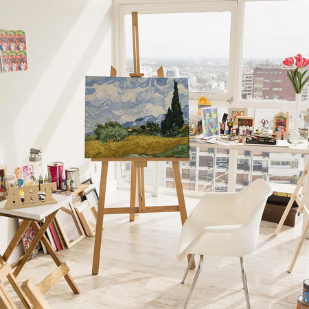 Weizenfeld mit Zypressen Van Gogh Malen Nach Zahlen