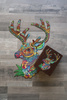 Holz Hirsch Puzzle mit Tierelementen 161 Stk. Größe 343х485 mm