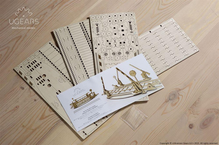 Antrieb mit Schienen Mechanisches Modell zum Zusammenklappen