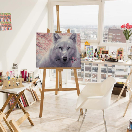 Weißer Wolf Malen Nach Zahlen