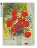 Diamantstickerei ohne Rahmen Mohnblumen und Gänseblümchen 30x40 Diamantmosaik 5D