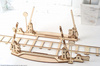 Antrieb mit Schienen Mechanisches Modell zum Zusammenklappen