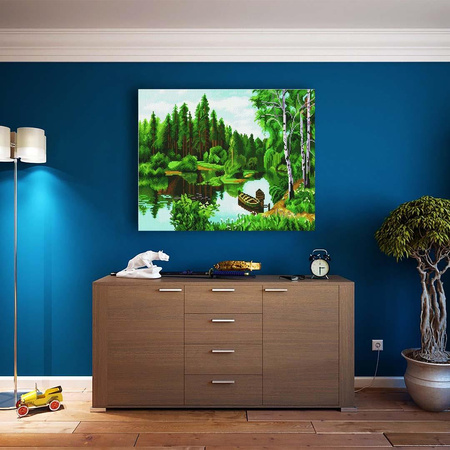 5D Forest Bay Diamant Stickmosaik 40x50 cm