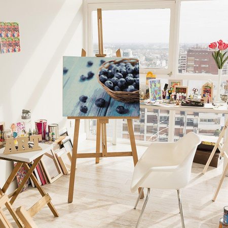 Amerikanische Blaubeermalerei nach Zahlen