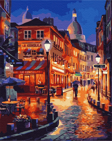 Verregnetes Paris Malen Nach Zahlen