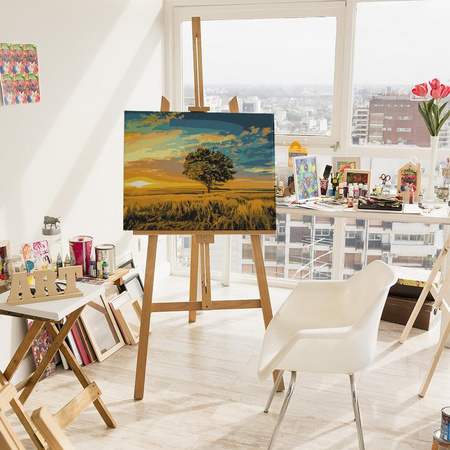 Goldener Sonnenuntergang Malen nach Zahlen