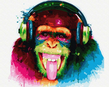 Ein wahrer Musikkenner. Malen nach Zahlen