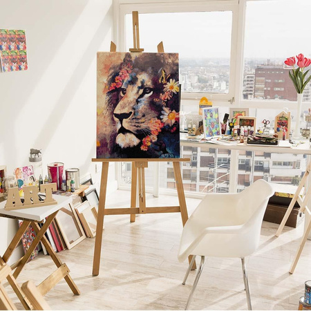 Gute Löwenmalerei nach Zahlen