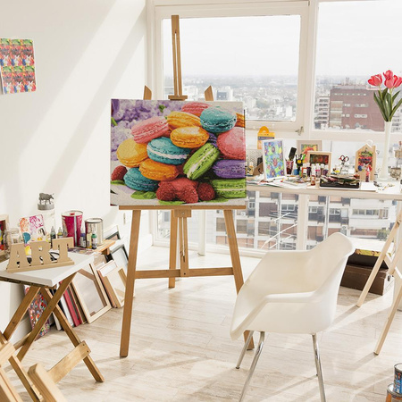 Verschiedene Nudeln. Malen nach Zahlen