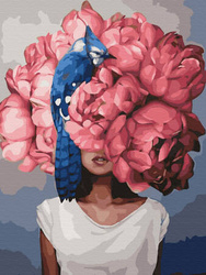 Diamantstickerei ohne Rahmen „Die Schönheit birgt Geheimnisse“ 30x40 Diamantmosaik 5D