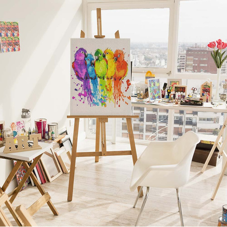 Bunte Papageien Malen Nach Zahlen