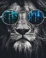 Löwe mit Brille