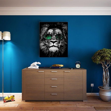 Cooler Löwe Malen nach Zahlen