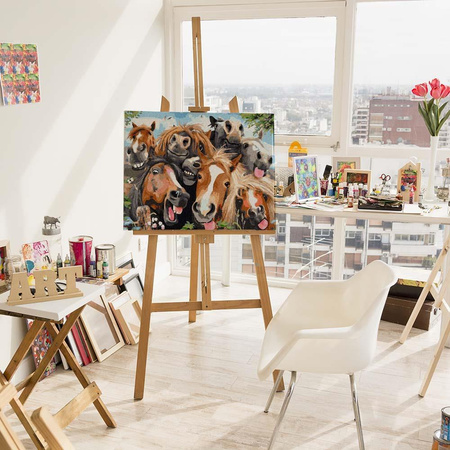 Freunde für die Ewigkeit Malen nach Zahlen ohne Rahmen