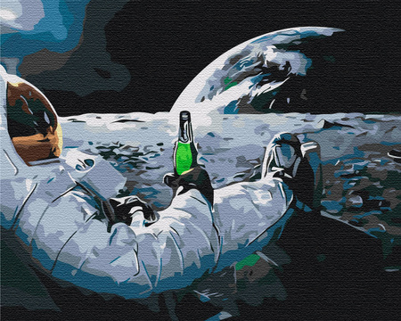 Entspannung im Weltraum Malen Nach Zahlen