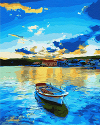 Boot am Meer Malen Nach Zahlen