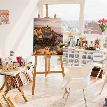 Katze am Meer Malen Nach Zahlen