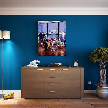 Romantisches Abendessen Malen nach Zahlen