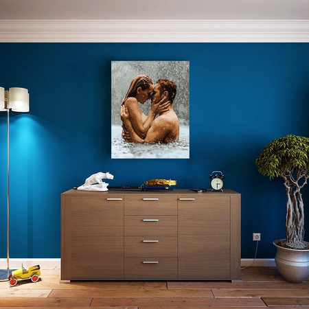 Kuss im Regen Malen Nach Zahlen