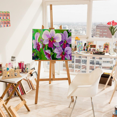 lila Orchideen Malen nach Zahlen