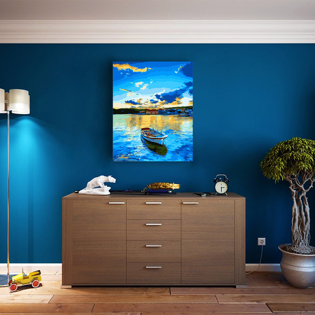 Boot am Meer Malen Nach Zahlen