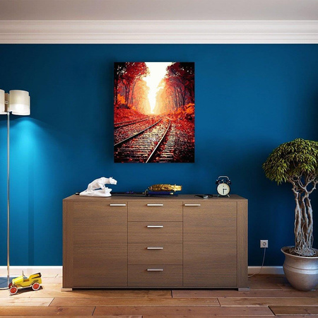 Autumn Forest Railway. Malen nach Zahlen