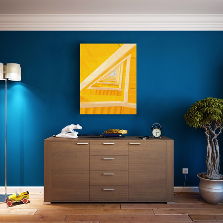 Gelbe Treppe in die Unendlichkeit Malen Nach Zahlen