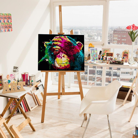 Bunte Affen Malen nach Zahlen