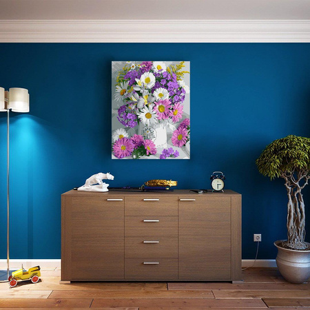 Zarter Blumenstrauß Malen Nach Zahlen