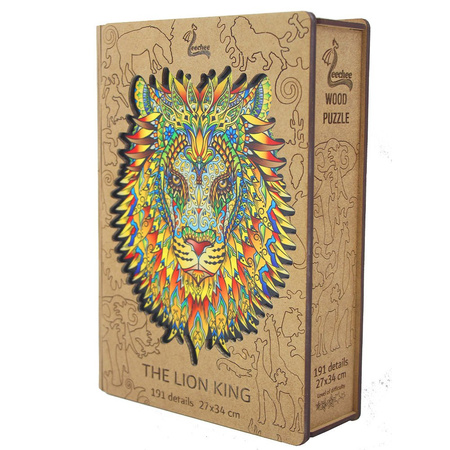 Holzpuzzle Der König der Löwen mit tierischen Elementen 191 stk. 40x24 cm