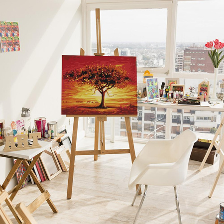 Die Sonne der Wüste Malen nach Zahlen