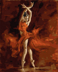 Eine Tänzerin Malen Nach Zahlen