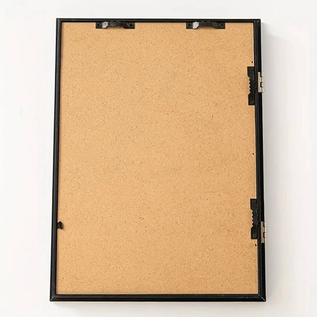 Künstlerischer Rahmen für Bilder und Fotos für Kinder, Holz, aufklappbar, Schwarz, A4, 34x25cm