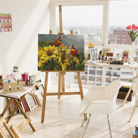 Sonnige Vögel Malen nach Zahlen