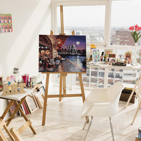 Ein Abendcafé in Venedig Malen nach Zahlen