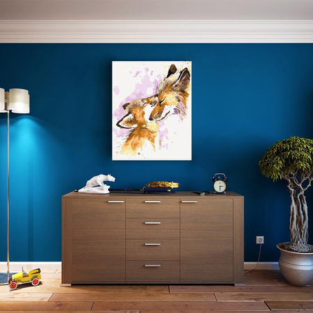 Süße Füchse Malen nach Zahlen