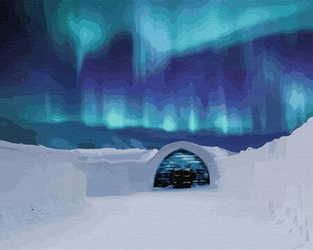 Nächtliche Tänze, Nordlichter Malen Nach Zahlen