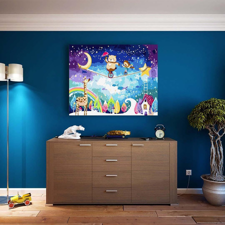 Märchenhafte Zirkusmalerei nach Zahlen