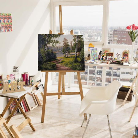 Forststraße Malen nach Zahlen ohne Rahmen