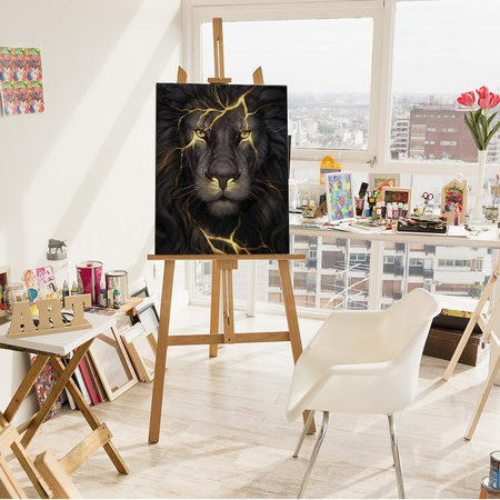 Dunkler Löwe Malen Nach Zahlen