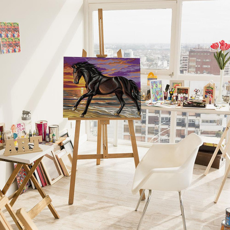 Bucephalus, das Pferd auf der Flucht Malen Nach Zahlen