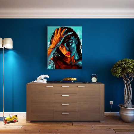 Heiße Brünette Malen Nach Zahlen