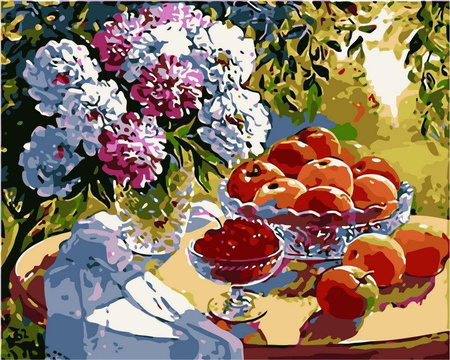 Sommerstrauß Malen nach Zahlen