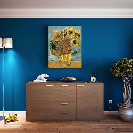Sonnenblumen (Van Gogh) Malen nach Zahlen ohne Rahmen