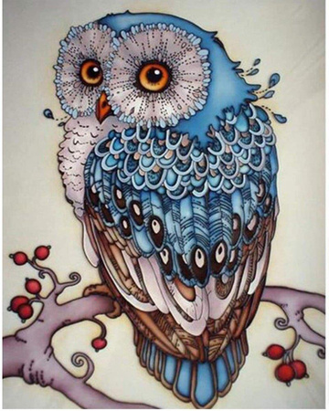 Fabelhafte Eulenmalerei nach Zahlen