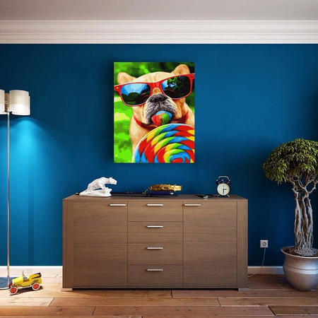 Bunter Feiertag 40x50, der durch Zahlen malt