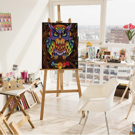 Regenbogeneule Malen Nach Zahlen