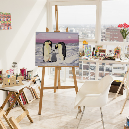 Pinguinfamilie Malen Nach Zahlen