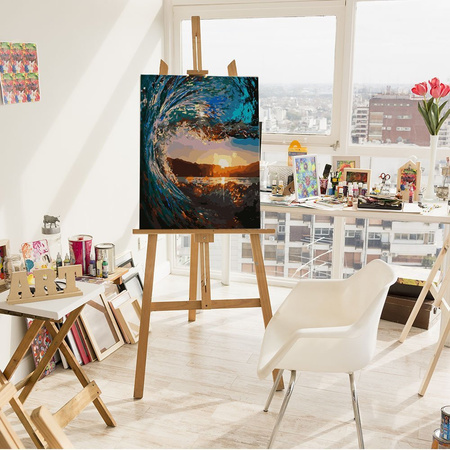 Sonnenuntergang am Meer Malen Nach Zahlen